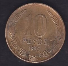 Şili 10 Pesos 1995