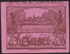 Almanya 25 Pfennig Notgeld 1920 Çil