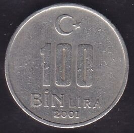 2001 Yılı 100.000 Lira