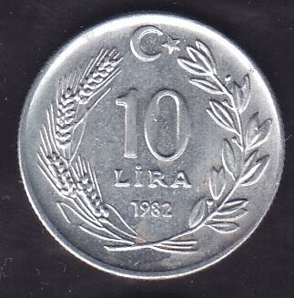 1982 Yılı 10 Lira