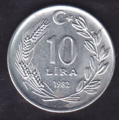 1982 Yılı 10 Lira
