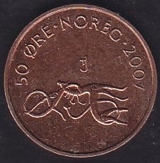 Norveç 50 Öre 2007