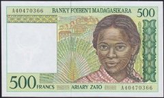 Madagaskar 500 Frank 1994 Çil Pick 75a