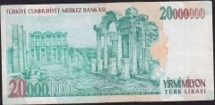 7.Emisyon 20 000 000 Lira I11 171216 Çok Temiz