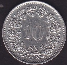 İsviçre 10 Rappen 1994