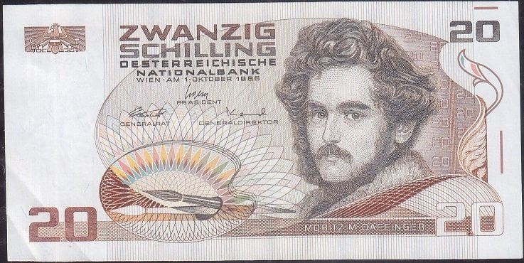 Avusturya 20 Şilin 1986 Çok Çok Temiz +