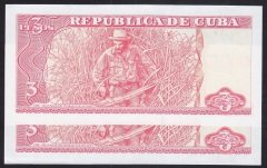 KÜBA 3 PESOS 2004 ÇİL - 10 ADET SERİ TAKİPLİ eski para mezat