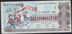 1983 31 Aralık Çeyrek Bilet - E Serisi