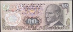 6.Emisyon 1.Tertip 50 Lira D75 407610 Çilaltı Çil