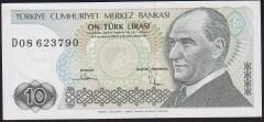 7.Emisyon 2.Tertip 10 Lira D08 623790 Çilaltı Çil