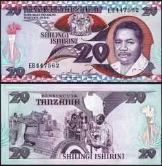 Tanzanya 20 Siling 1987 Çil Pick 15