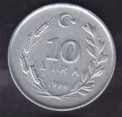 1984 Yılı 10 Lira