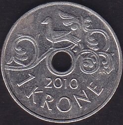 Norveç 1 Kron 2010
