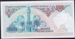 7.Emisyon 1.Tertip 500 Lira A85 930382 Çil
