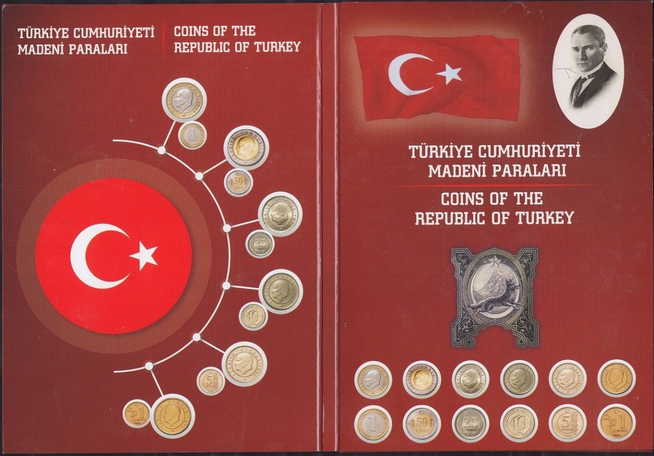 2021 Yılı Tedavül Madeni Para Seti Çil Özel Baskı Kitinde