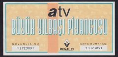 ATV YILBAŞI PİYANGOSU 1995 eski para alan yerler