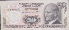 6.Emisyon 1.Tertip 50 Lira I02 389520 Çok Temiz +