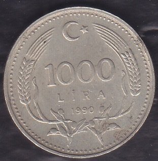 1990 Yılı 1000 Lira Çevremizi Koruyalım