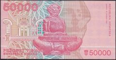 Hırvatistan 50000 Dinar 1993 Çilaltı Çil 777