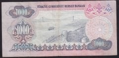 6.EMİSYON 1.TERTİP 1000 LİRA B58 262448 ÇOK TEMİZ +