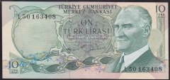 6.EMİSYON 2.TERTİP 10 LİRA L50 163408 ÇÇT ÇİLALTI