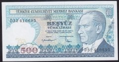 7.EMİSYON 2.TERTİP 500 LİRA D32 410695 ÇİL