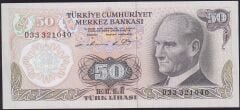 6.Emisyon 1.Tertip 50 Lira D33 321040 Çilaltı