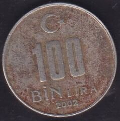 2002 Yılı 100.000 Lira