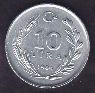 1984 Yılı 10 Lira