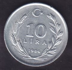 1984 Yılı 10 Lira