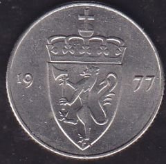 Norveç 50 Öre 1977