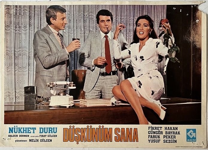 Düşkünüm Sana - Nükhet Duru - Fikret Hakan -  Lobi Kartı