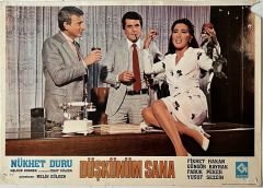 Düşkünüm Sana - Nükhet Duru - Fikret Hakan -  Lobi Kartı