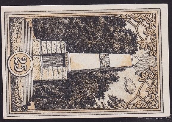 Almanya 25 Pfennig Notgeld 1920 Çil Filigranlı