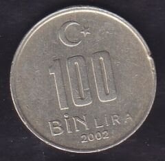 2002 Yılı 100.000 Lira