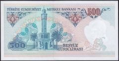 7.Emisyon 1.Tertip 500 Lira A68 187304 Çil