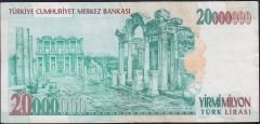 7.Emisyon 20 000 000 Lira I17 179233 Çok Temiz+