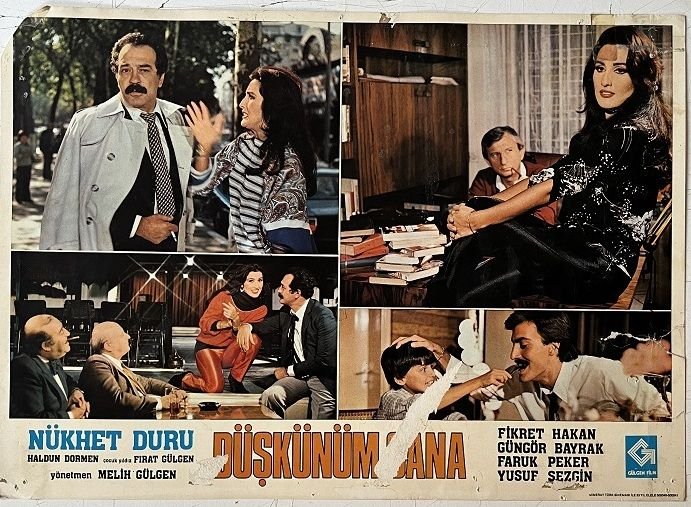 Düşkünüm Sana - Nükhet Duru - Fikret Hakan -  Lobi Kartı