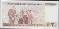 7.EMİSYON 1.TERTİP 100000 LİRA A12 037496 ÇİLALTI ÇİL