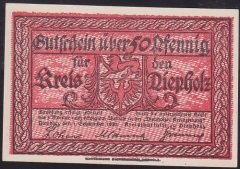 ALMANYA 50 PFENNİNG NOTGELD 1920 ÇİL