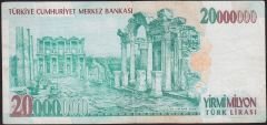 7.Emisyon 20 000 000 Lira C37 288131 Çok Temiz+