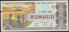 1983 9 Ekim Çeyrek Bilet - N Serisi