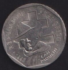 Fransa 2 Frank 1993 - Ulusal Direniş Hareketi'nin 50. Yıldönümü Hatıra Para