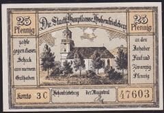 Almanya 25 Pfennig Notgeld 1920 Çil Filigranlı