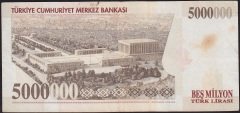 7.Emisyon 5 000 000 Lira G88 557247 Çok Temiz