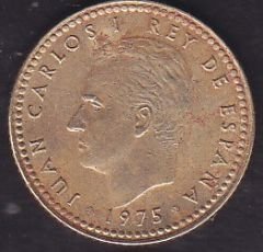 İspanya 1 Peseta 1975 ( Yıldızın içinde 78 )
