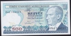 7.EMİSYON 2.TERTİP 500 LİRA D41 709317 ÇİL