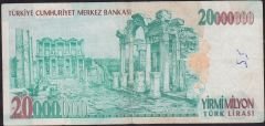 7.Emisyon 20 000 000 Lira C18 282409 Çok Temiz