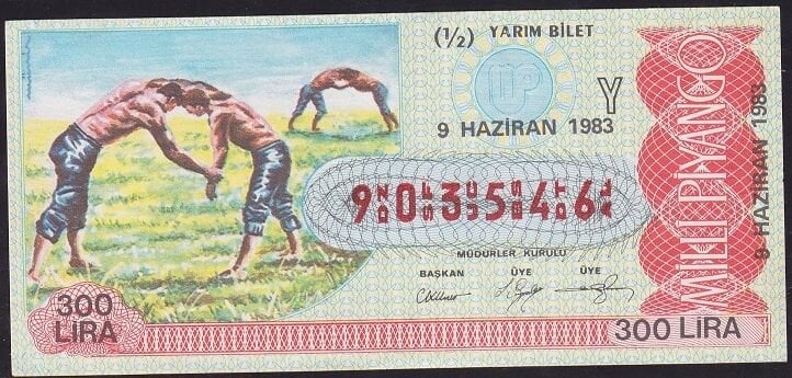1983 9 Haziran Yarım Bilet - Y Serisi