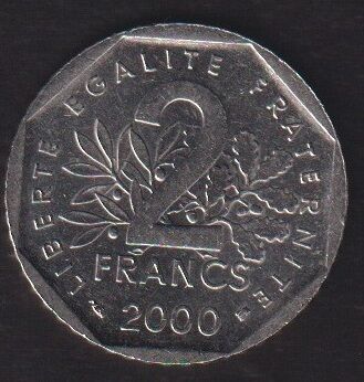 Fransa 2 Frank 2000